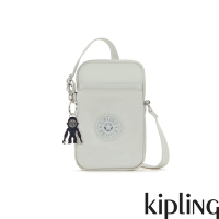 Kipling 低調簡約銀素面可愛長方形小包-TALLY