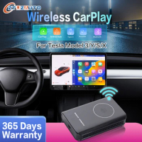 Wireless CarPlay Adapter For Tesla Model 3 Model S X Model Y Apple Car Play Wireless for iPhone/Android Waze Auto Connect