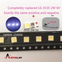 50PCS FOR LCD TV repair LG led TV backlight strip lights with light-emitting diode 3535 SMD LED beads 6V