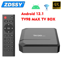 Smart TV Box TV98 MAX 4K HD Android 12.1 Smart TV Box 2.4G WIFI 3D Video Media Player Home Theater TV Set-top Box