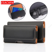 Universal Phone Pouch For IQOO 12 Pro Leather Case Belt Clip Holster Wasit Bag Cover For VIVO IQOO 12 Pro IQOO12Pro 11 Pro 10PRO