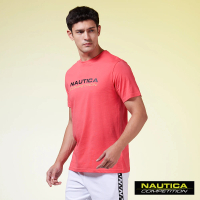 【NAUTICA】男裝 COMPETITION時尚LOGO短袖T恤(粉色)