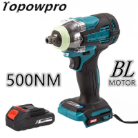Brushless Electric Impact Wrench Screwdriver Cordless Driver Impact Drill Rechargeable For Makita 18V Battery Power Tools