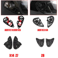 Pair Motorcycle Helmet Visor Shield Gear Base Plate Lens Holder For AGV K1 K3SV K5 / K3 K4/X14 Z7 /Z8