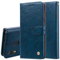 Case For Samsung Galaxy A20 A 20 Case Luxury Business Magnetic Plain Wallet Flip Leather Case For Samsung A20S A20e Book Cover