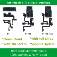 100% Tested For iPhone 11 pro Max Motherboard With Face ID Clean iCloud For iphone 11 Pro logic board Unlocked Support Update
