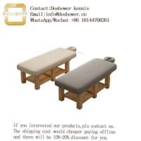 Beauty spa massage table with storage for wooden manual adjustment facial bed UAE of beauty spa wellness bed