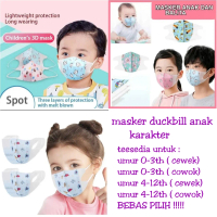 1 pak isi 20 - masker anak 3ply masker kn95 masker duckbill karakter