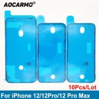 Aocarmo 10PCS/Lot Sticker LCD Screen Frame Front Housing Screen Adhesive Glue Tape For iPhone 12 12Pro 12 Pro Max Replacement