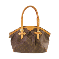 【二手名牌BRAND OFF】LOUIS VUITTON LV 路易威登 棕色 原花 帆布 Tivoli GM  肩背包 金扣 M40144