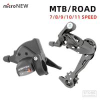 microNEW Mountain Bike Rear Derailleur 7 8 9 10 11 Speed Road Bike RD Shifter Groupset Bicycle Accessories