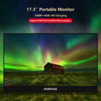 Portable Monitor 15.6 17.3 inch display interface HDMI Type-C for Laptop XBox Switch Mobile Phone PS3 PS4 monitor