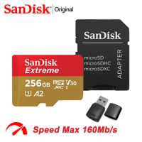 Original SanDisk Extreme Micro SD 128GB SD Card 64GB Flash Memory Card 32GB 256GB Micro Sd Card 512GB 400GB 1TB Microsd TF Card