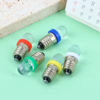 หลอดไฟ LED, E10, 5PCS, สีขาวเย็น, หลอดไฟ DC 12V, ใช้พลังงานต่ำ, ขายส่ง, ตัวบ่งชี้ฐานเกลียว