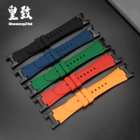 For Casio PROTREK Mountaineering Rubber Watch Band 5480 PRW-7000/7000FC Men's Bracelet Modified connector Silicone Leather Strap