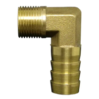 3/4" 1" BSP Male Thread To 8 10 16 19 25mm Hose Barb Elbow 90 Degree Brass Pipe Fitting Coupler Connector