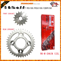 HONDA RS150/RSX150/CBR150 428 RKM SET RANTAI SPROKET SET LENGKAP 14T 15T 38T-42T