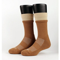 FOOTER 標語刺繡雙層襪 除臭襪 刺繡襪 中筒襪(男-K217)