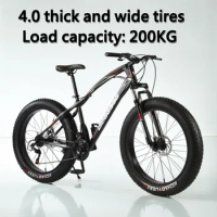 24/26 inch Fatbike 4.0 fat tires Cross Country Bike 21/24/27/30 speed dune buggy beach snow Bicycle high carbon steel bicicleta