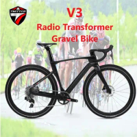 TWITTER V3 carbon gravel bike with competitor eTap AXS 12S 700*40C hydraulic disc brake wireless variable road bicycle велосипед