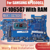 For SAMSUNG NP950QCJ Laptop Motherboard BA41-02792A SRG0N i7-1065G7 With RAM BA92-20562B Notebook Mainboard