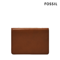 FOSSIL Westover 真皮輕巧短夾-咖啡色 ML4642210 (禮盒組附鐵盒)