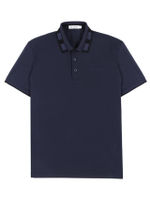 เสื้อโปโลผู้ชาย คอปก แขนสั้น BKL6304W5 - สีกรมท่า