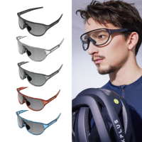 【KPLUS】KU SOLAR EYEWEAR智慧調光變色片一體成型大鏡面抗UV單車風鏡