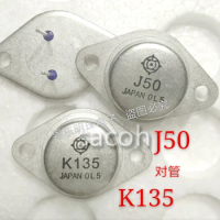 New Original 1Pair(2PCS) 2SK135 K135 + 2SJ50 J50 OR 2SK134 + 2SJ49 OR 2SK133 + 2SJ48 TO-3 160V 7A Completementary Power MOSFET