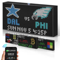 LED Display Sports Ticker, LED Display for Man Cave, Stock Market Ticker Display, Sports Score Retro