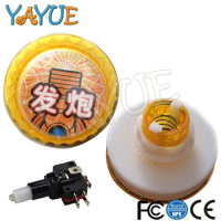 60mm Big Dome Arcade Button LED Illuminated Round Push Buttons with Microswitch for Pat Music Arcade Machine Pinball