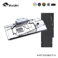 Bykski Full Cover Graphics Card Water Block For NVIDIA Founders Edition 2080/2080ti /VGA Cooler,N-RTX2080TI-X