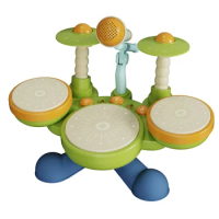 Baby Drum Set Toys Safe Stimulating Kids' Drum Toy Set Educational Musical Instrument for Curious Minds Gift for Boys for Kids