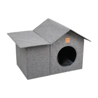 Pet Outdoor House Outdoor Dog And Cat House Rainproof Dog House Outdoor Indoor Cat House For Kittens Dog Small Pets Rabbit