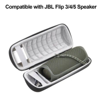 Hard Travel Carrying Case for JBL Flip 5 4 3 Bluetooth Speaker Protective EVA Storage Bag Pouch Cover Black