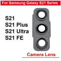 Rear Back Camera Lens With Frame Replacement Parts For Samsung Galaxy S21 Plus Ultra S21FE S21+ S21Ultra