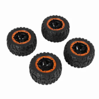 4PCS Tires &amp; Wheels Rims Remote Control Cars Accessories for HBX 16889 1/16 RC Car Vehicles Spare Parts M16038