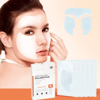 Advanced 10Sets Nano Soluble Collagen Film Gel Absorbable Face Filler Anti Wrinkle Facial Mask Paper Moisturizing Firm Skin Care