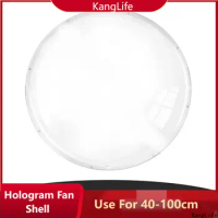 3D Fan Hologram Projector Protection Cover 42-100cm Hologram Projector Light Advertising Display Shell LED Fan Acyrlic Cover Bag