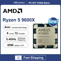 AMD Ryzen 5 9600X R5 9600x 6-Core 12-Thread 5.4GHz CPU Processor 4NM L3=32M TDP 65W Socket AM5 DDR5 