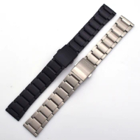 Pure Titanium Metal Chain Watch Bands, Titanium Alloy Link Watch Strap Bracelet Fits Citizen Watch for Men Women