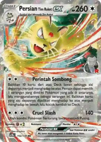 Kartu Pokemon Hologram RR (Double Rare) Kilau Hitam/Topeng Transfigurasi/Bimbingan Rasi/ Kilat Rasi/