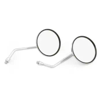 Areyourshop for Suzuki A100 GT185 GT750 T500 GT550 GT380 GT250 Rearview Mirrors 10mm Round Chrome Motorcycle Parts