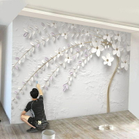 【可客製款】8D電視 背景牆 畫立體 牆紙 客廳 裝飾壁紙 沙發 5D無縫 影視 牆布