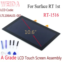 WEIDA LCD Replacment For Microsoft Surface RT 1516 10.6" LCD Display Touch Screen Assembly Surface RT LCD LTL106AL01-001