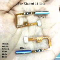 Original Fingerprint Sensor Scanner For Xiaomi Mi 11 Lite MI11lite Touch ID Home Buttons Unlock Key Flex Cable Replacement Part