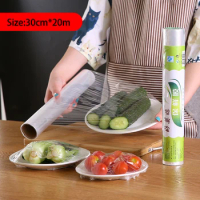 Cling Film Plastic Wrap Stretch Food Preservation Transparent Eco Friendly Products Empty Packaging Roll Kitchen Refrigerator