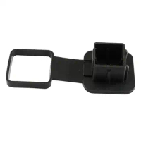 Black Rubber 2 Inch Trailer Hitch Cover Insert 2'' Receivers Class 3 4 5 for ATV