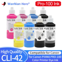 100ML Refill Dye Ink for Canon CLI-42 Refill Ink Cartridge for Canon PIXMA Pro-100 Pro 100 Printer PRO100 PRO-100 CLI42 Ink