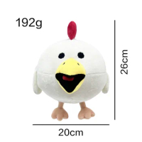 26cm Chicken Gun Cartoon And Anime Related Image Dolls, High-quality Plush Toys, Indoor Furniture Decoration, Birthday Gifts
